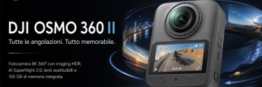 DJI Osmo 360 II: il nuovo sguardo a 360° arriva fino all’8K/60fps